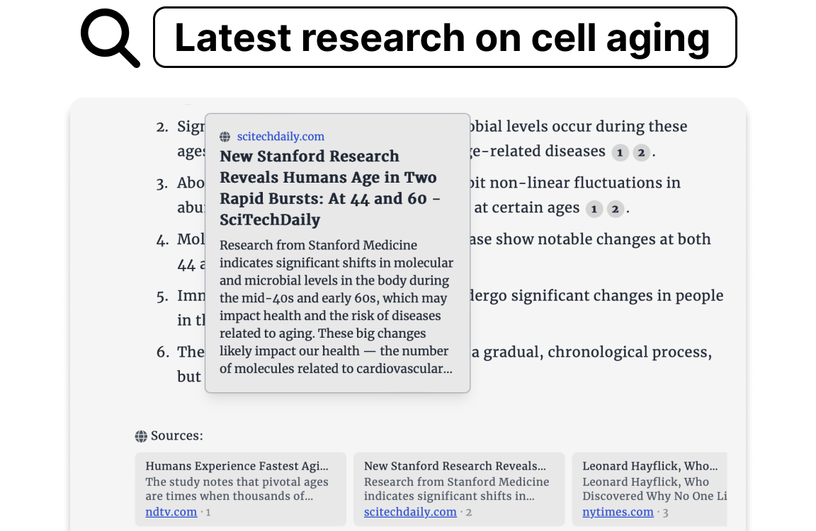 AI web search